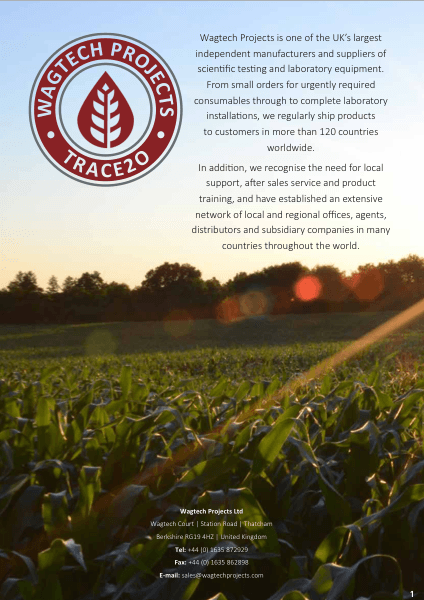 Agronomy Catalogue cover